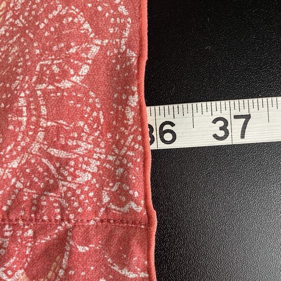 Toad&Co Sleeveless Dress Women XL Sunkissed Floral Batik Red Cutout UPF ECO - Picture 10 of 11